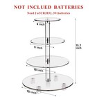 4 Tier Round Cupcake Stand Cupcake Holder 4 Tier Cupcake Tray Acrylic Cake Tower