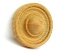  6  New Solid Cherry Turned Round Applique Medallion 1 5  W X 9 16  Bullseye Hf