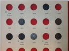 Myntalbum 1876-1972  Norske Norway Norwegian 1 Ore Collection Folder W  57 Coins