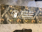 New Whitetail Quality Deer Management Association 64  X 27  Man Cave Banner Sign