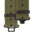 Men s British Army 58 Pattern Belt Olive Green Tough Canvas Military Webbing