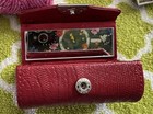 Vintage 4pc Lot Lipstick Holder Case W mirror Beaded Mk Signature Retro   Two