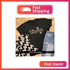 Orange Tiger Stripes Sparkly Iron-on Rhinestone Crystal And Rhinestud T-shirt Tr