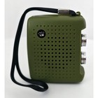 Vintage  new  1970 s Four Star Fs-7 Green Solid State Am Transistor Radio