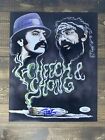 Cheech And Chong Signed 8x10 Photo Jsa Sticker