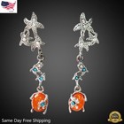 925 Silver Plated Dangle Drop Earrings Hook Women Turquoise Jewelry Ear Gifts