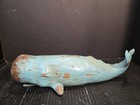 Sperm Whale Figurine Sculpture 18  Don Mechanic Enterprises Teal Pre-owned 