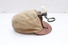 Antique Tommy Stick Candle Holder On Miners Canvas Hat Cap Helmet Vtg
