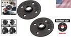 Industrial Pipe Floor Flange 1 Inch Malleable Iron 2pcs Black For Shelving Diy