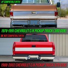 Smoke Tail Light W  Bulb hardware L r For 78-91 Chevy Ck Pickup   Suburban   Gmc