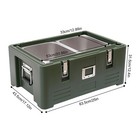 30l Insulated Food Pan Carrier Hot Cold Catering Dishbox Long-lasting Insulation