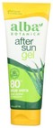Alba Botanica Aloe Vera Gel For Skin  Cooling After Sun Treatment For Face And B