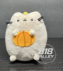 Pusheen Halloween Plush Gund Grey Pusheen Holding Pumpkin Keychain