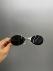 Oakley Vintage C Wire1 0 Sunglasses Sliver Frame Black Lenses