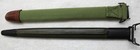 2 Us Ww1  Bayonet Scabbards Original 1 M1917  And 1 New Made Canvas Scabbard