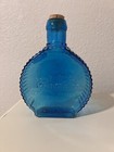 Clevenger Bros Deer A Traveler Blue Glass Bottle