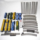 Vtg Ho Scale Model Train Collection Lot Of 3 Engines 9 Cars   Track Untested