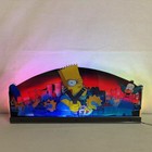 The Simpsons Pinball Topper  Acrylic Led Rgb Topper For Pinball Machine