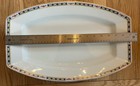 Rosenthal Continental R315 Blue Pink Yellow Gold Rim Platter Square 17 1 4    