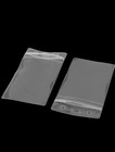 Vertical Clear Plastic Zip Lock Id Card Name Business Badge Holders Case 5pcs