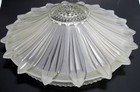 14  Vintage Art Deco Sunflower Light Fixture Ceiling Shade Frosted Glass Bh