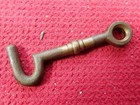 Vintage Cast Brass Large Latch Hook Door Lock Tool