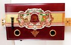 Cigar Box Guitar  3 String  Metal Frets  Piezo Sound Pu Installed  see Desc 