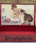 Vintage Drugstore Countertop Advertising Display With Boston Terrier Dog Focus