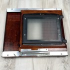 Vtg Burke   James 5x7 To 4x5 Sliding Spring Reducing Wood Back For Field Camera