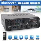 Sunbuck 2000w Power Amplifier 2-ch Bluetooth 5 0 Stereo Fm Usb Eq Aux W  Remote
