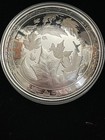 5 Oz  Pure Silver Convex Coin Maple Leaves In Motion Mintage  2 000  2017  