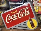 Nice Coca Cola Double Sided Flange Sign 2002 Limited Production Metal Coke