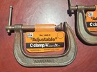 Adjustable Clamp 1440-4 Flat Anvil Heavy Duty C-clamp  0-4   Alloy Steel