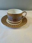Imperial Mosaic H Design Bone China Cup   Saucer  Set Of 6