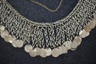 Vintage Chain Necklace W Bells 26  Tribal Bellydance Boho Hand Made Unique Sn25