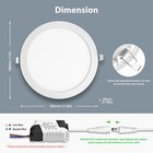 20x 24w 11  Round Cool White Led Recessed Ceiling Panel Lights Bulb Lamp Fixture