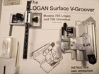 Logan Surface V-groover Model 705 Matboard Cutting Tool With 1258 Blades Manual