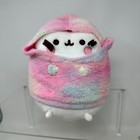 Gund Fluffy Rainbow Hoodie Pusheen Plush Stuffed Animal Tie Dye Cat Cute Soft 9 