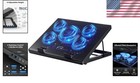 Quiet Laptop Cooler With 5 Fans  Adjustable Height   Usb Hub For 12   -17    Laptops