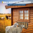 16 25 67 Gal Hay Feeder Wall Mount Heavy-duty Steel Hay Feeder For Horses Goats