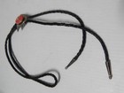 Nicely Sized Vintage Sterling Silver Multistone Inlay Indian Bolo Tie