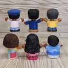 Fisher Price Little People African American Black Girl Mom Boy Dad Kid Lot Of 6