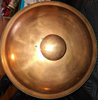 Vintage Large Copper Brass Chafing Dish Buffet Food Warmer Sterno Serving Pan