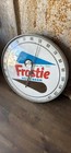 Vintage Frostie Root Beer Soda 12  Round Thermometer Sign Nice Drink Glass Face