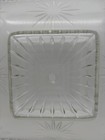 Art Deco Frosted Square Glass Flush Ceiling Light Shade Starburst Candlewick Mcm