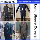 Hisea Mens Work Coveralls Workwear Jumpsuit Boiler Suit Anti-stain wrinkle water