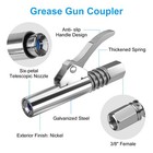  Grease Gun Coupler Accessory Kit With Hose Needle 90   Adapter For Zerk Fittings