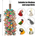 Large Parrot Toys For Macaw Toys Large Bird Toys Cockatoo Toys Natural Wooden
