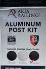 Aria Railing Aluminum Post Kit W  Base Plate 3 x3 x36  Bronze Powder Coated New