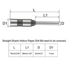 Hollow Paper Drill Bit 5mmx75mm For Straight Shank Punch Punching Machine